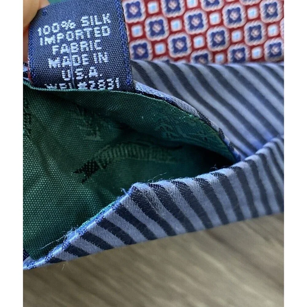 Tommy Hilfiger Men's Necktie Silk Made in USA 4 x 58 Office Work Casual Dad Gift